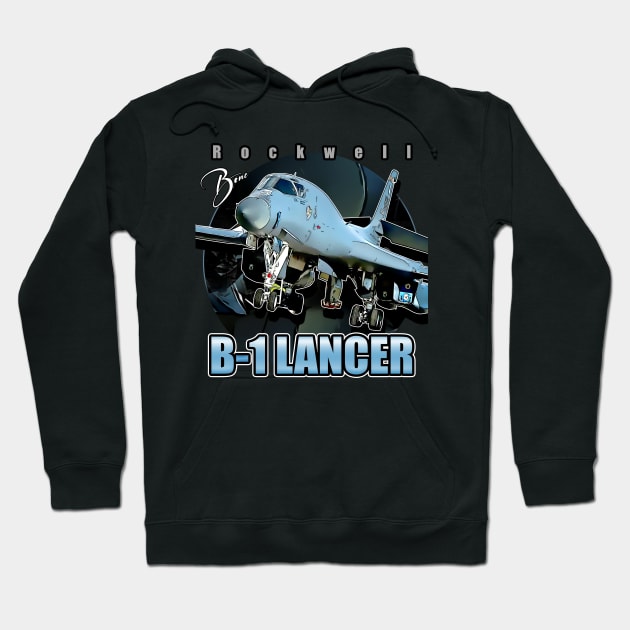 Rockwell B1 Lancer USAF  Supersonic Heavy Bomber Hoodie by aeroloversclothing